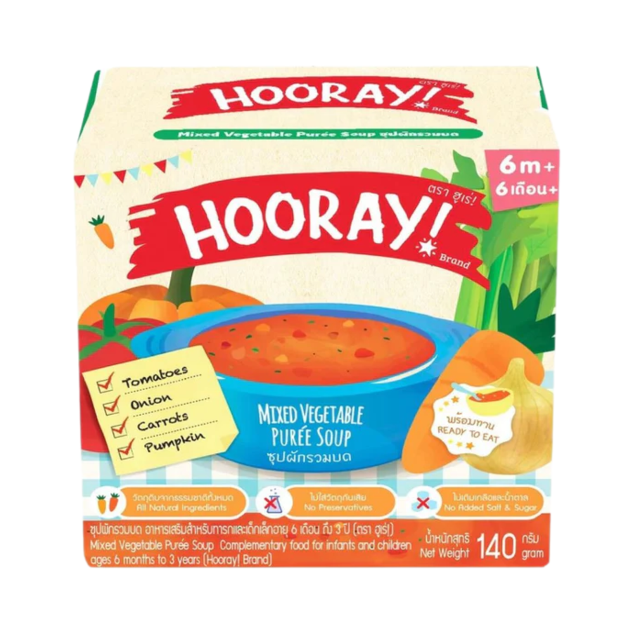 HOORAY! Mixed Vegetable Puree Soup 140g