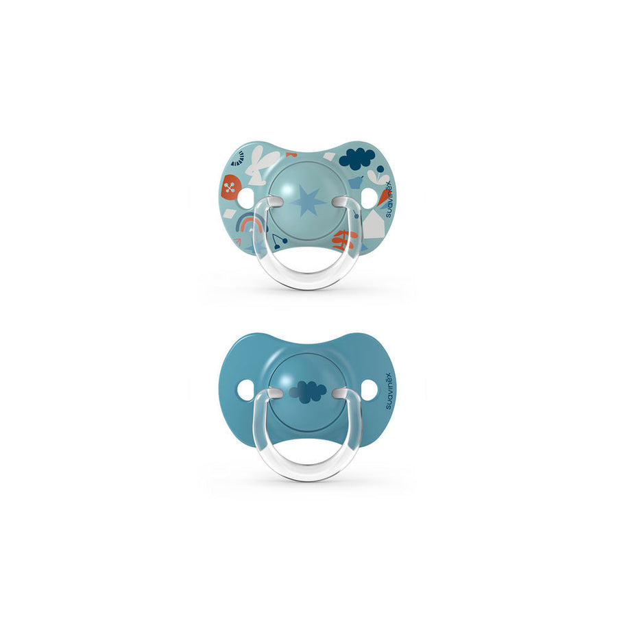 Suavinex Forest SX Pro soother 6-18 months, pack of 2, blue