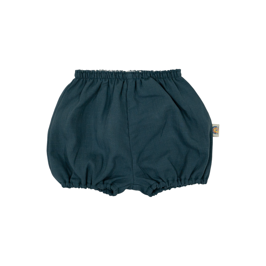 Saeson Little Wanderer Bloomer in Spring Green - baby bloomer shorts, flat lay