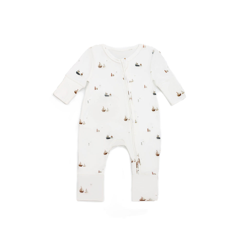 Twinkle Planet Organic Onepiece Pyjamas - Sailor Blue