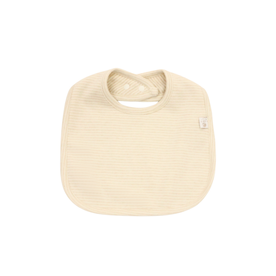 Twinkle Planet Organic Essential Bib - Stripe Brown