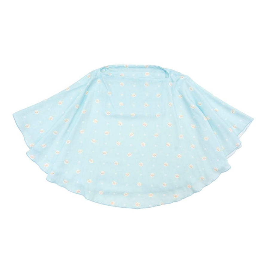Granny Ben TENCEL muslin pocket poncho in the Sleepy Sheep print