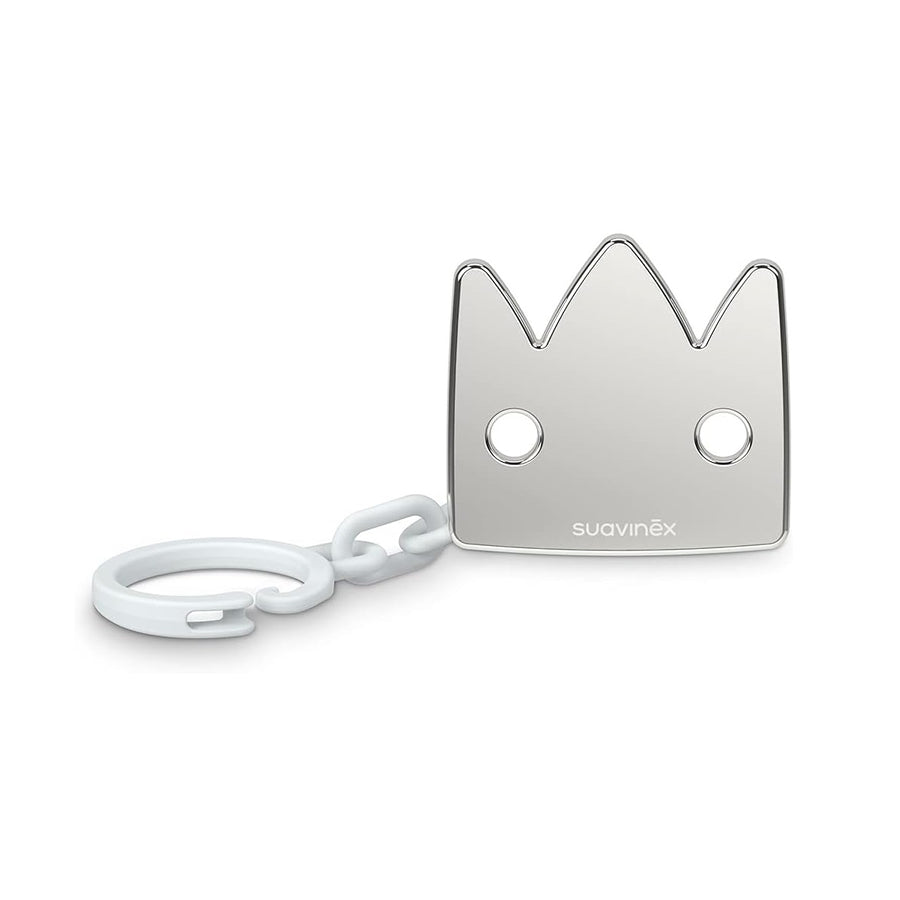 Suavinex Jewel Chain Soother Clip Crown - Spread Joy Silver