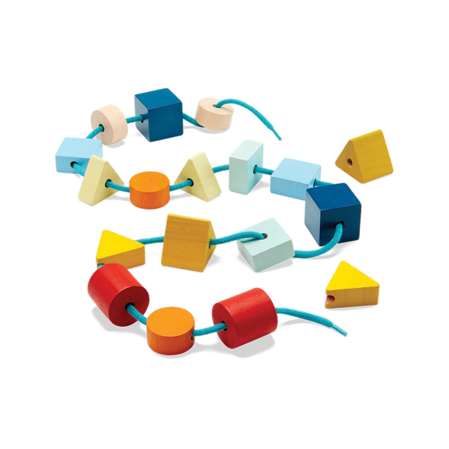 Plan Toys Geo Lacing Beads - Unit Plus