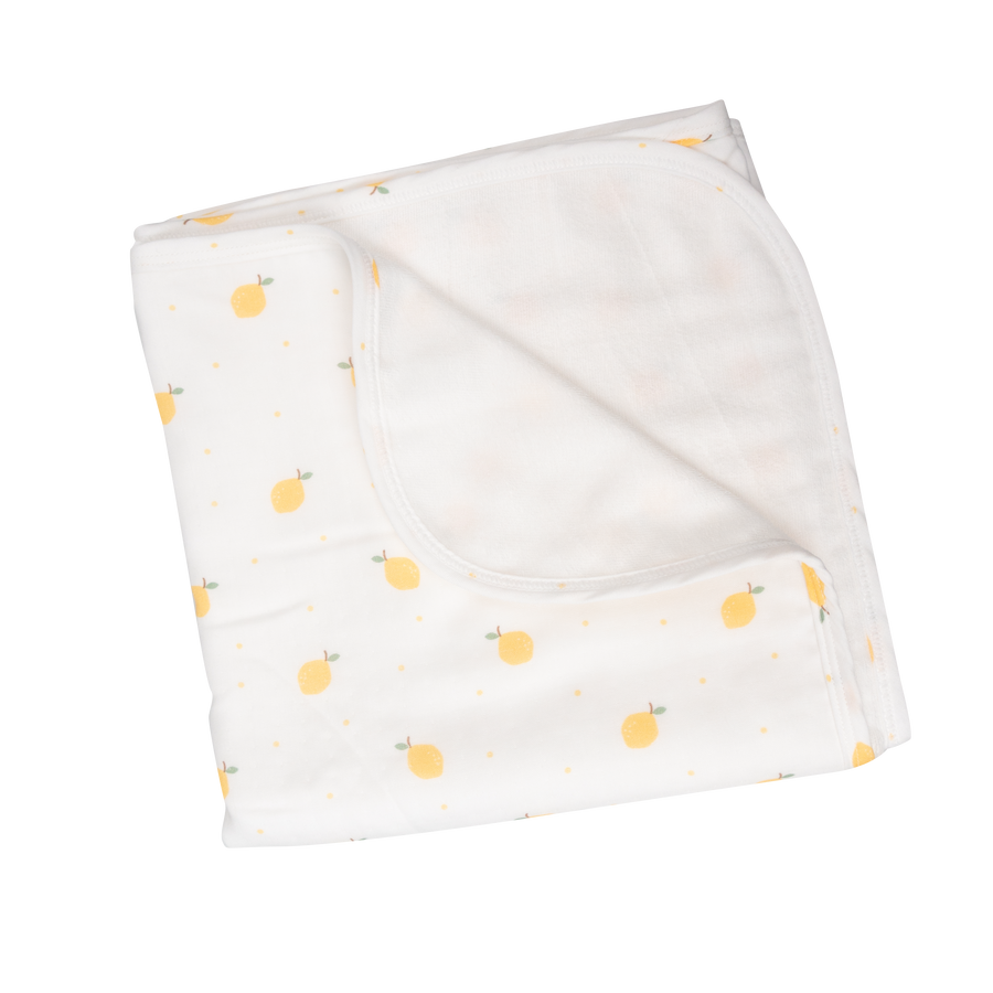 Granny Ben Lemon Harvest Season TENCEL towel in the Lemon Garden print