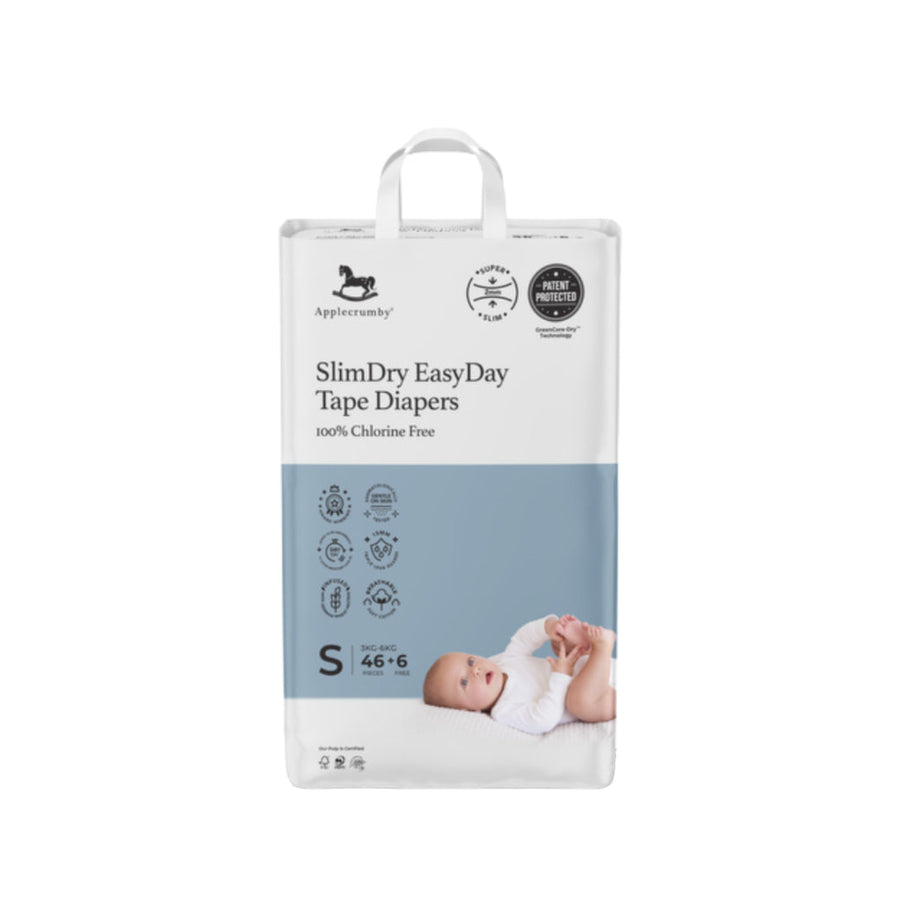 Applecrumby SlimDry EasyDay Tape Diapers Mega Pack