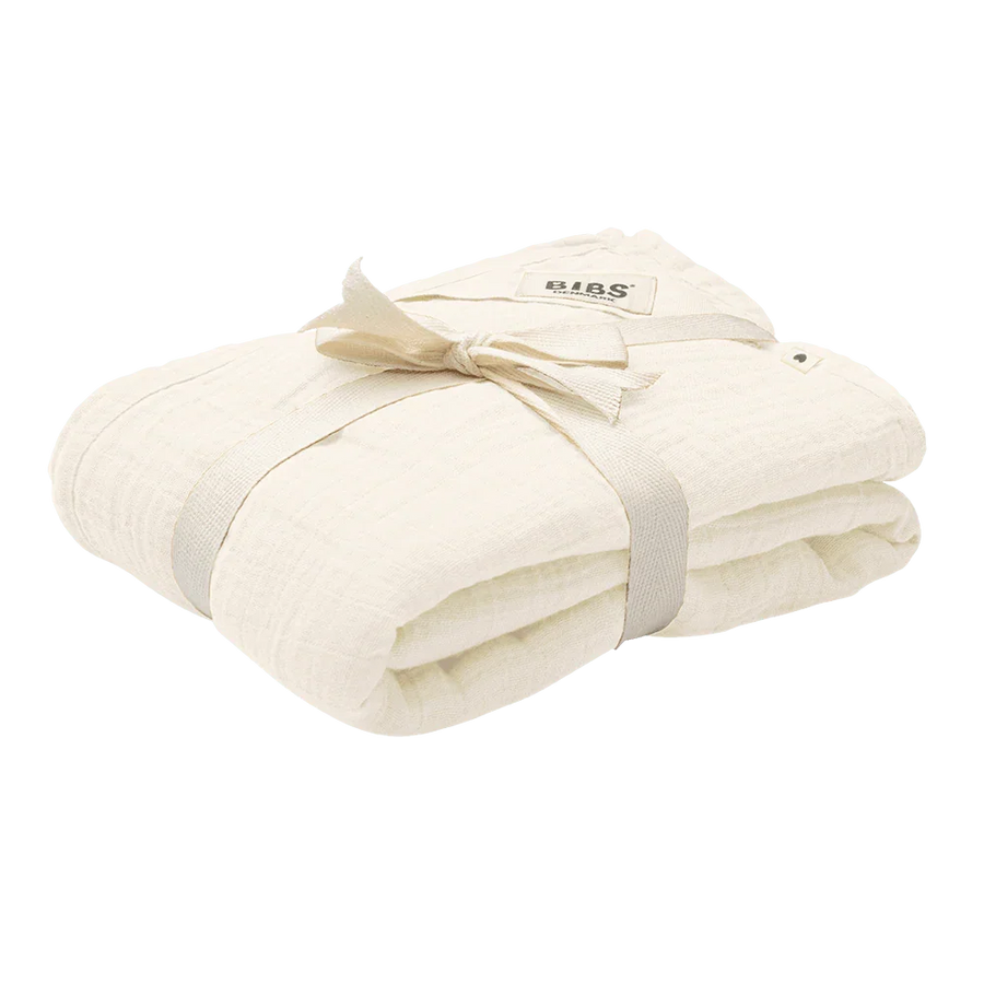 BIBS Muslin Swaddle 120x120cm Ivory