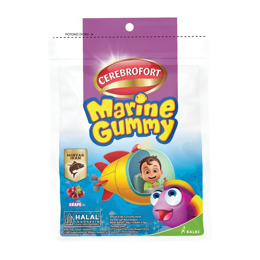 Cerebrofort Marine Gummy Grape 20g sachet