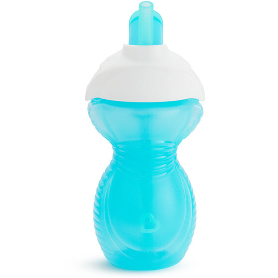 Munchkin Click Lock Flip Straw Cup 9oz in light blue
