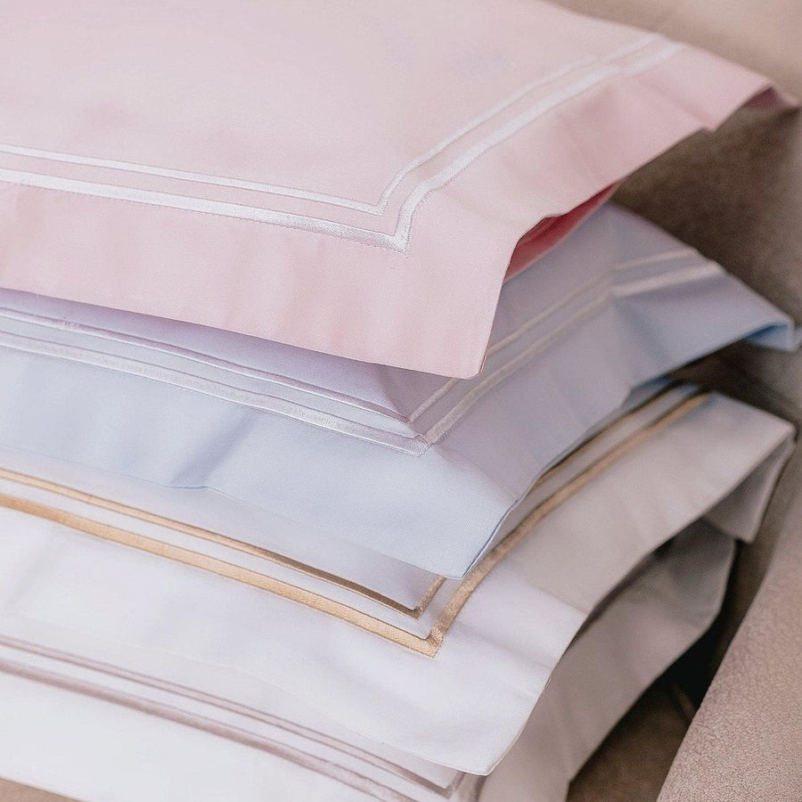 Count & Countess Egyptian Cotton Baby Pillow Cases stacked in all four colourways