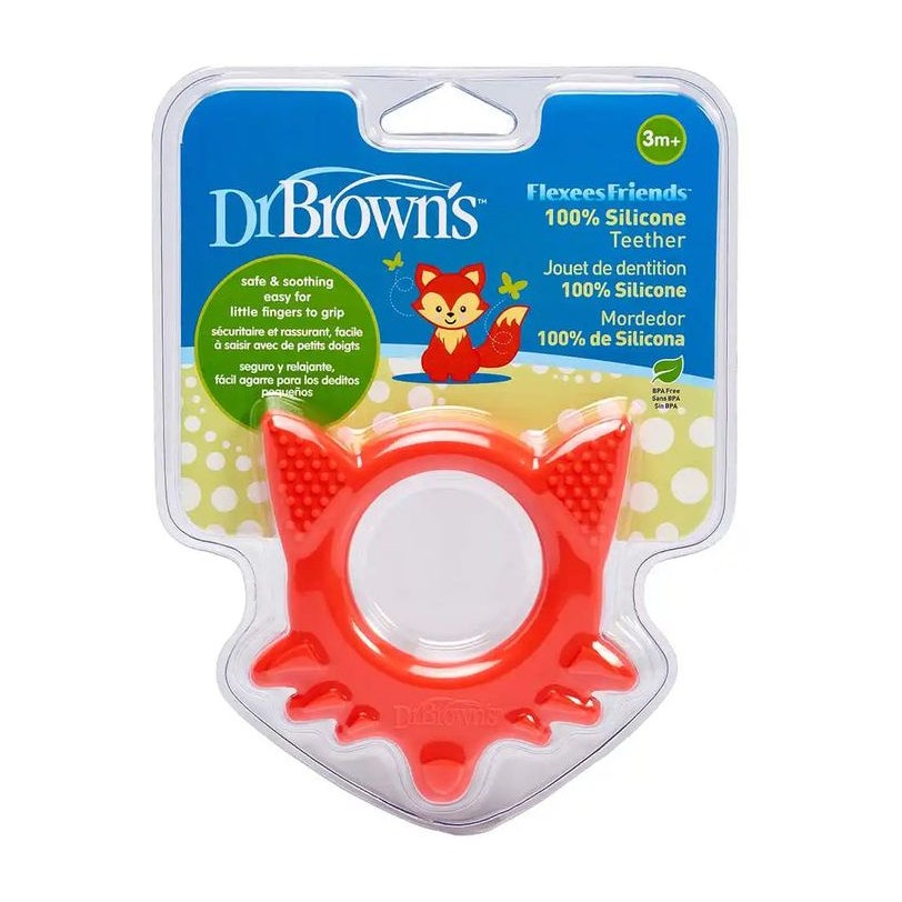 Dr. Brown's Flexees Friends Fox Teether Red