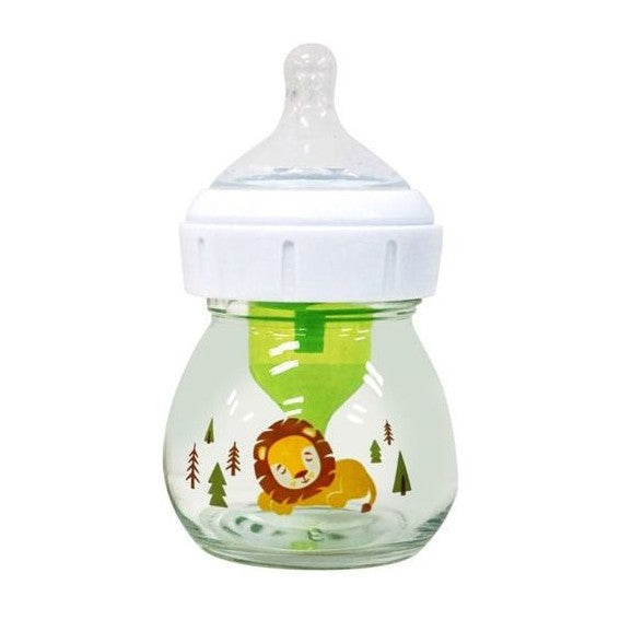 Dr. Browns Options+ 2 oz/60ml Glass Wide Neck Lion Deco 1Pk New - Happikiddo.com