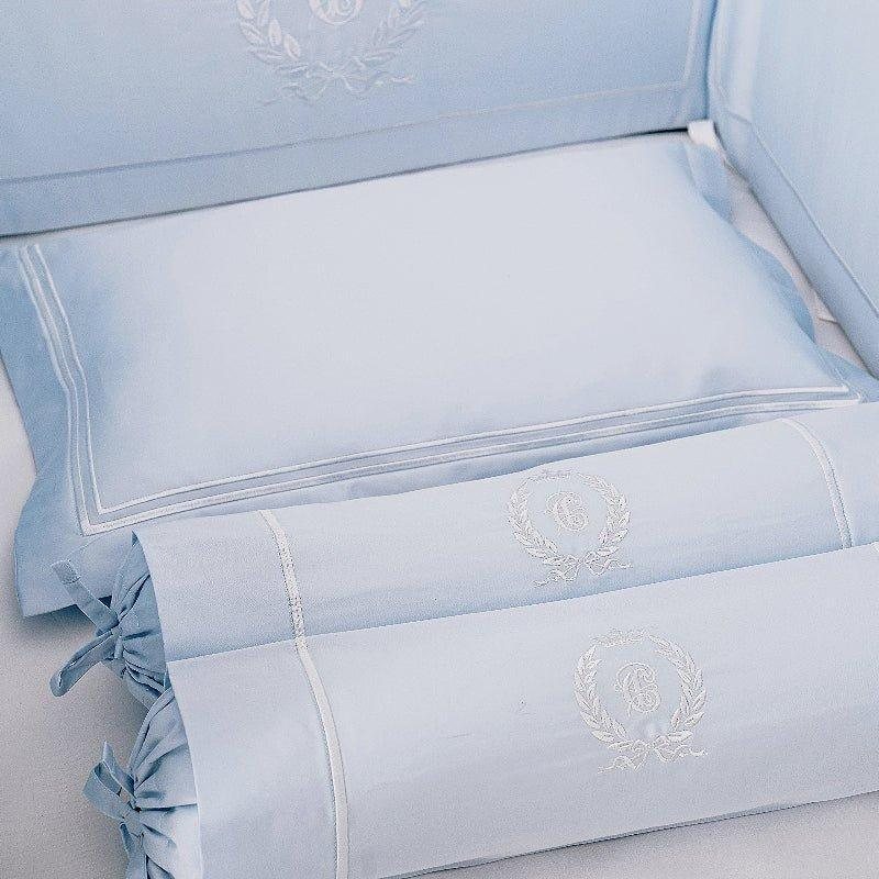 Egyptian Cotton Baby Pillow & Bolsters Set - Dreamy Blue - Count & Countess
