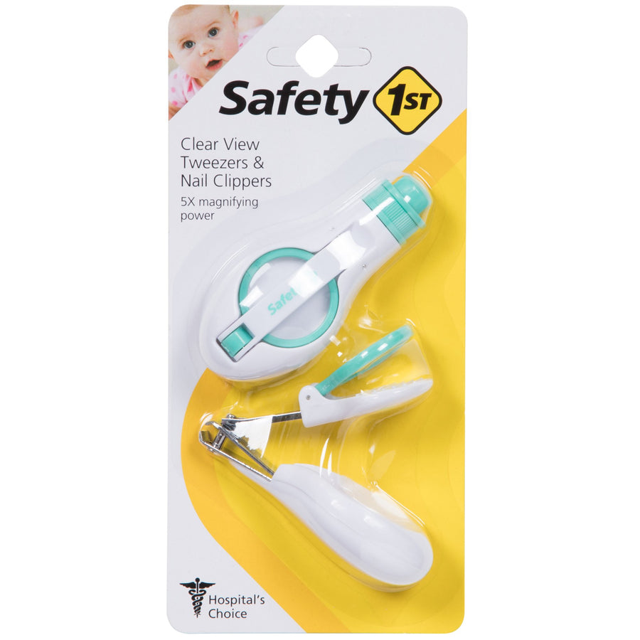 Safety 1st Clear View Tweezers and Nail Clippers set in retail card