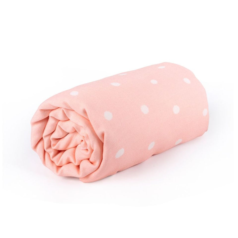 Granny Ben TENCEL muslin swaddle cloth in the Fluffy Ball print, folded flat
