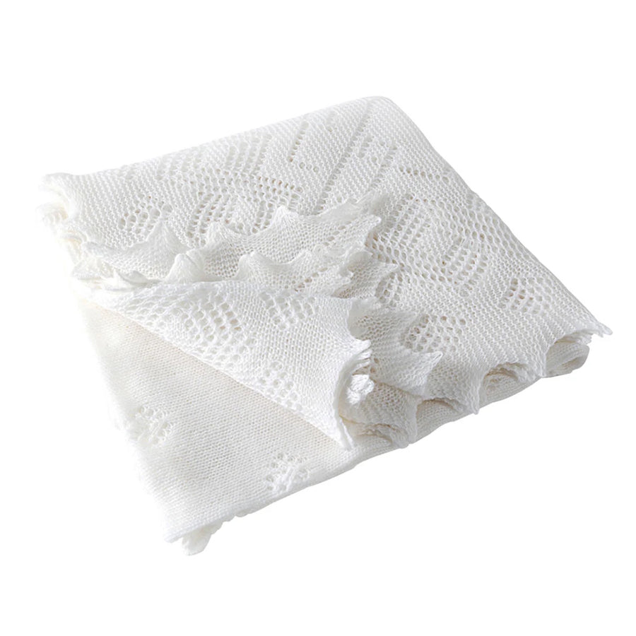 G.H. Hurt & Son Super-fine Merino Wool Christening Shawl