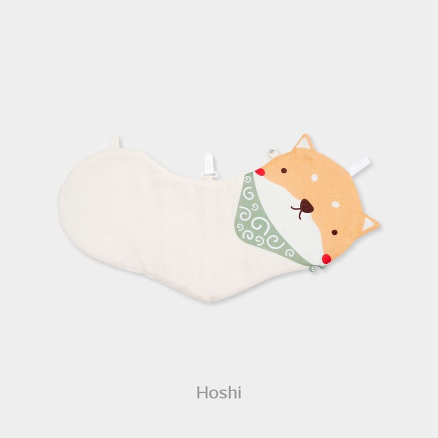 Granny Ben TENCEL Smart Bib in the Happy Shiba design