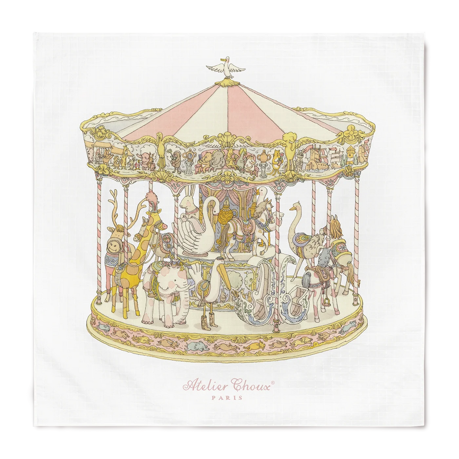 Atelier Choux Grand Carre - Carousel Pink (200x200cm)