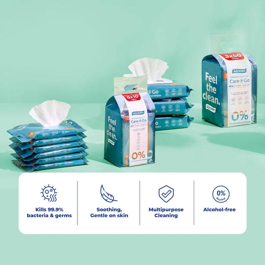 Alcean Antibacterial Classic Wipes