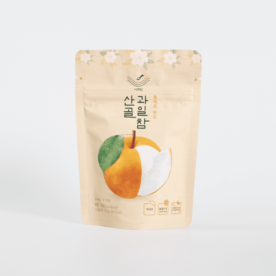 Ecomom SanGol freeze-dried pear fruit chips pouch