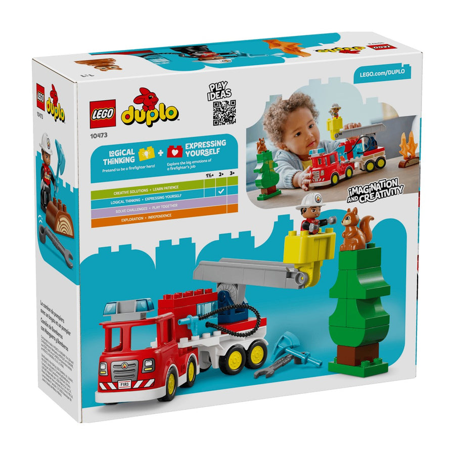 LEGO Fire Truck with Hose and Firefighter 10473