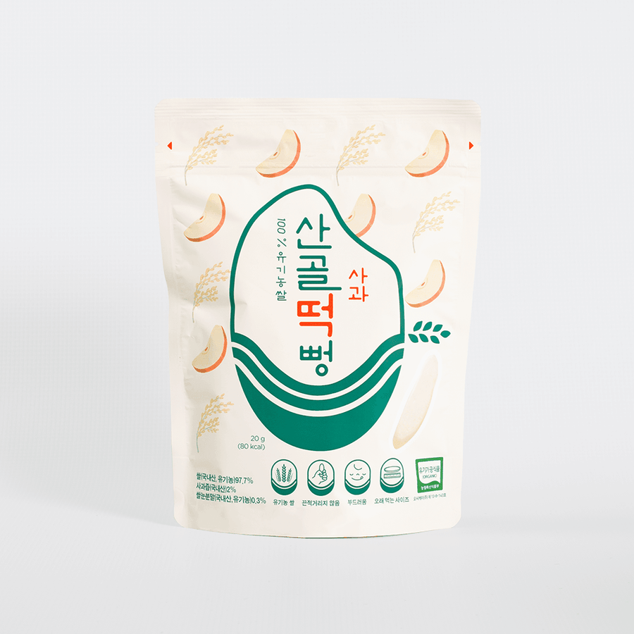 Ecomom SanGol organic apple rice puff pouch