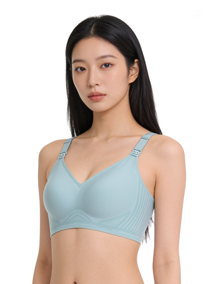 Bmama Pastel Color Cool Jelly Series Nursing Bra Green