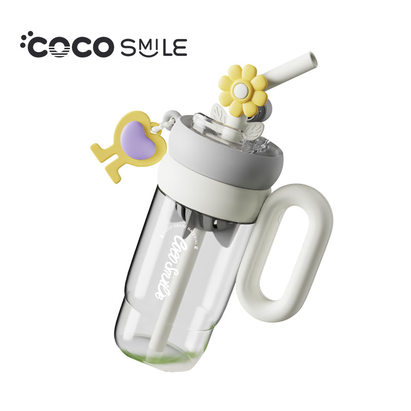 COCO SMILE Flower Twirling Cup 1000ml in White