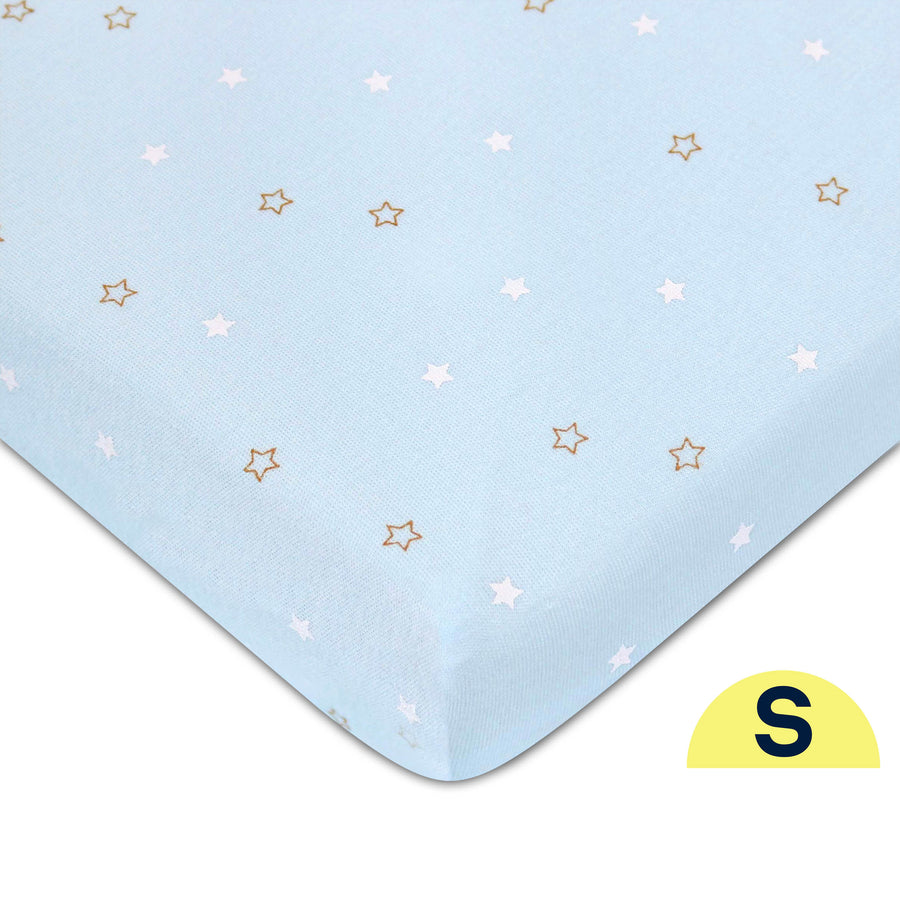 Comfy Living Fitted Sheet 24x48 (S) - Blue Star