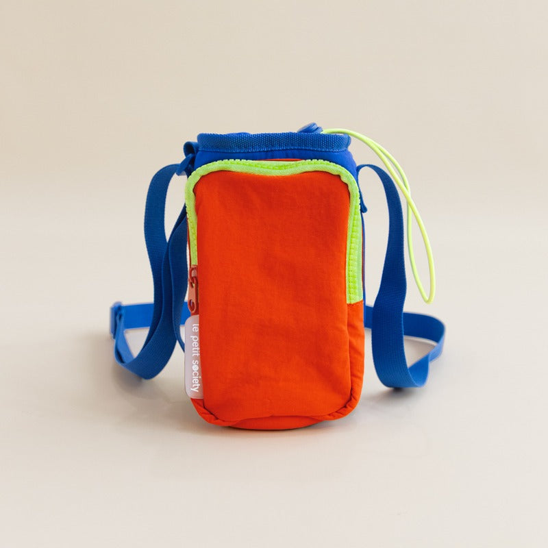 Water Bottle Sling Bag - Cobalt/Orange