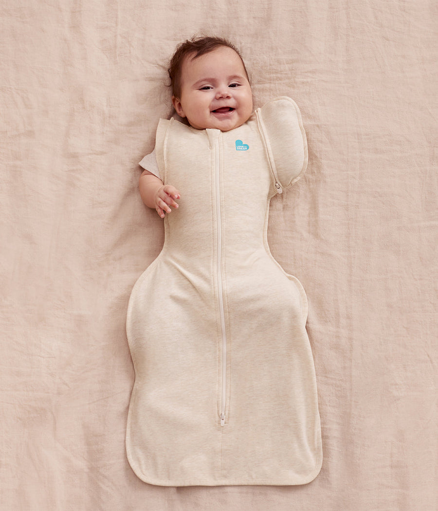 Love To Dream Swaddle Up 2-in-1 Early Roller Transition Bag 1.0 TOG Cotton Oatmeal