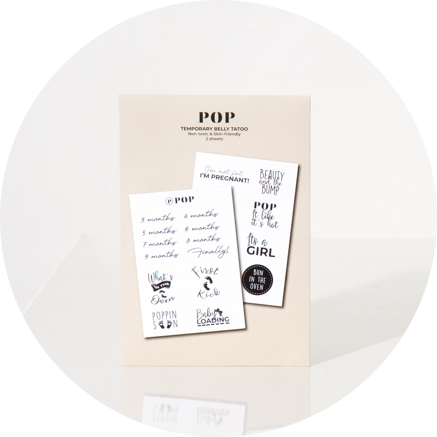 POP Neutral Temporary Belly Tattoo