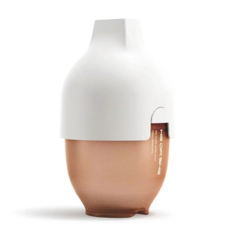 HE OR SHE Ultra Wide Neck Baby Bottle 5oz/ 160ml (0-3m)- White