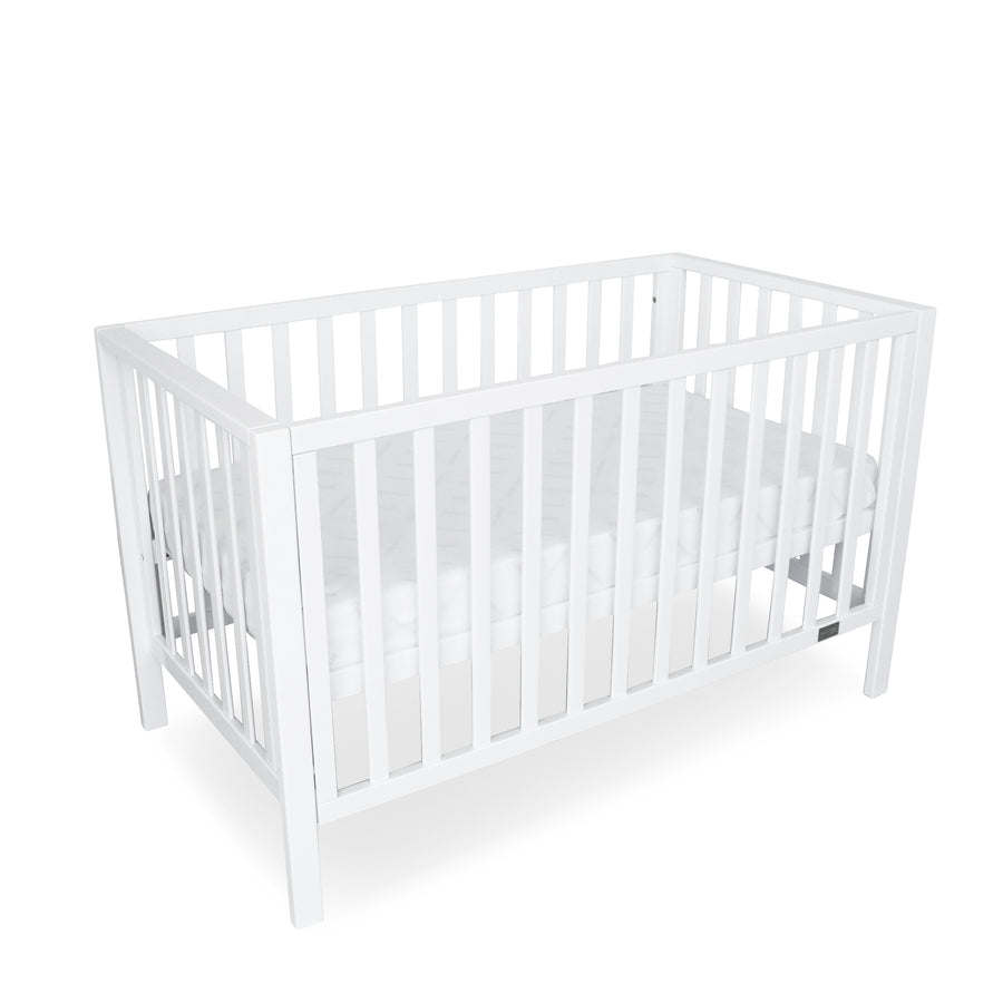 Babyhood Lulu Cot + My First Innerspring Mattress + Organic Fitted Sheet