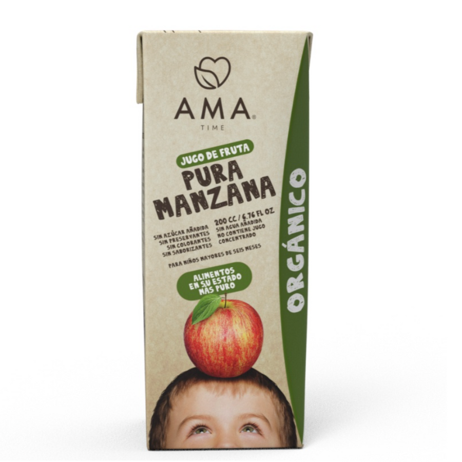 Ama Time Tetra Pack Fruit Juice 200ml Apple – image 1
