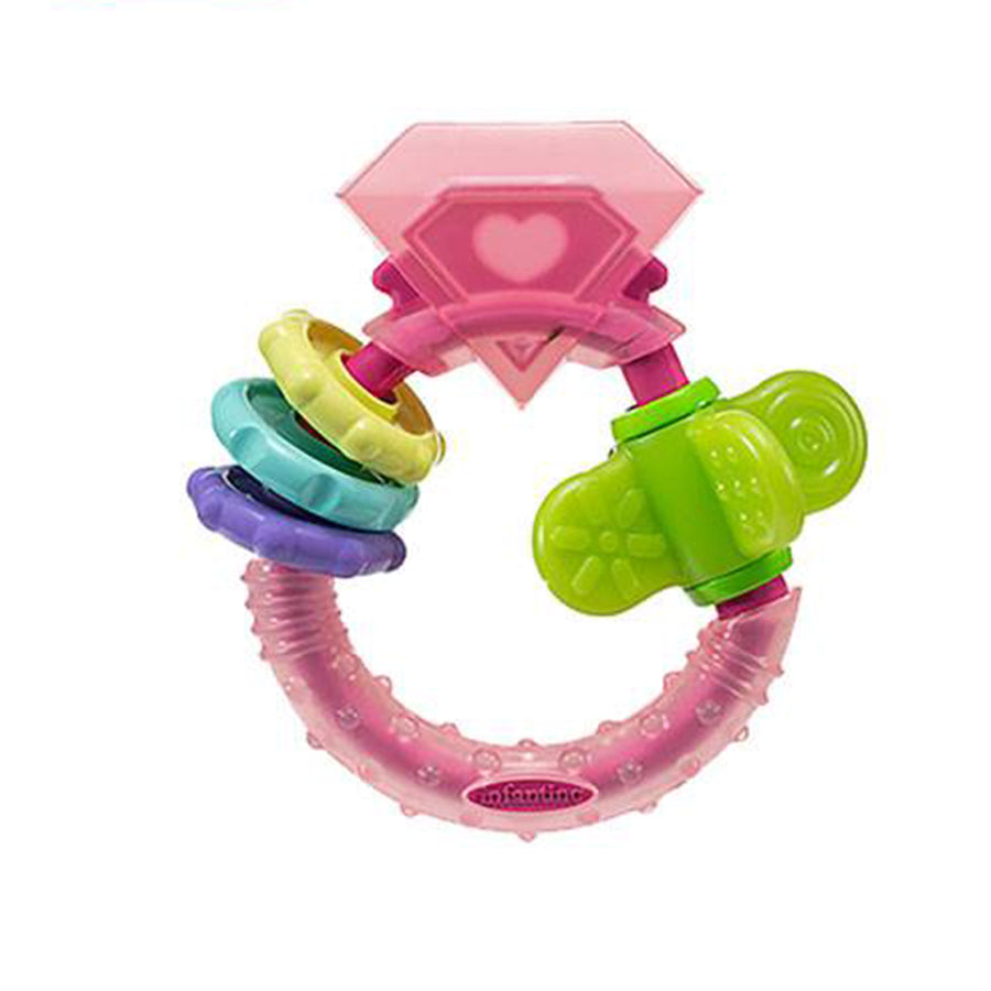 Infantino Chew & Play Ring Teether- Pink (F306832)