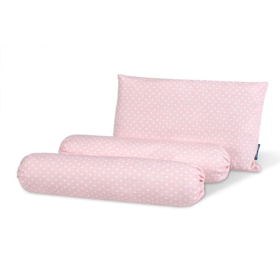 Comfy Living Bolster & Pillow Set (L)- Pink Dot