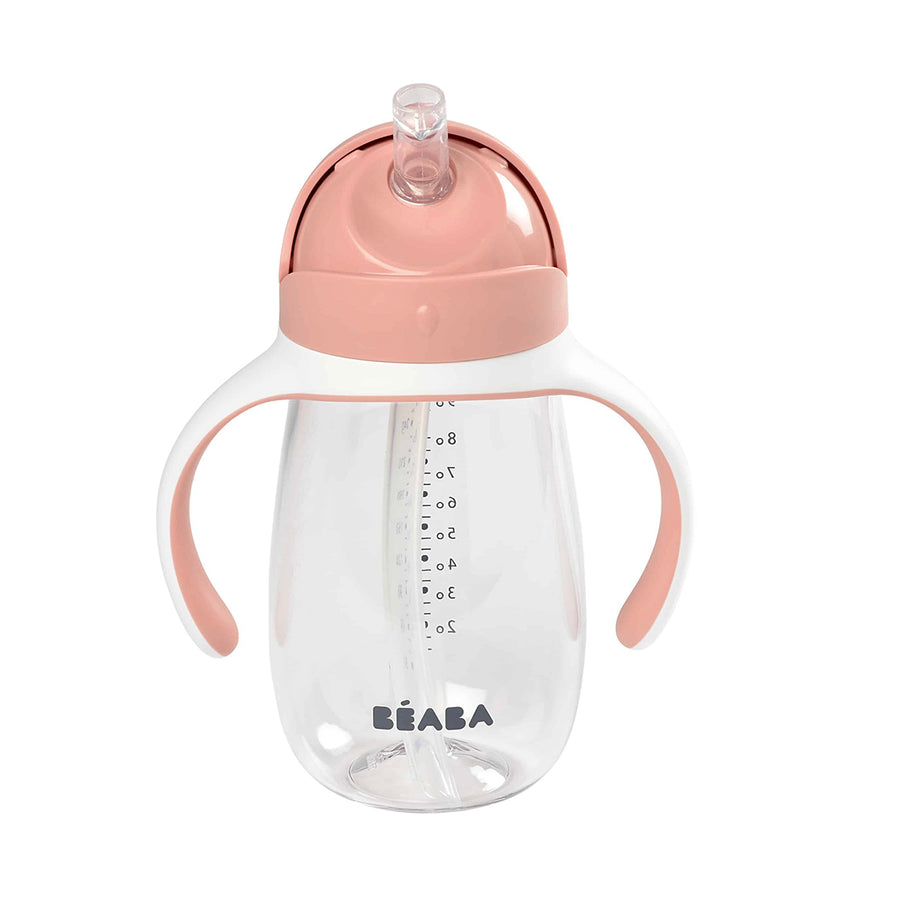 Beaba 300ml Straw Cup- Vintage Pink