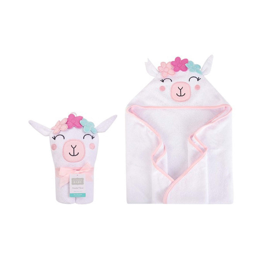 Hudson Baby Animal Hooded Towel- Llama
