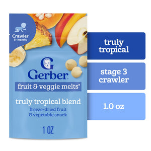 Gerber Truly Tropical Blend Fruit & Veggie Melts, 1 oz (28 g)