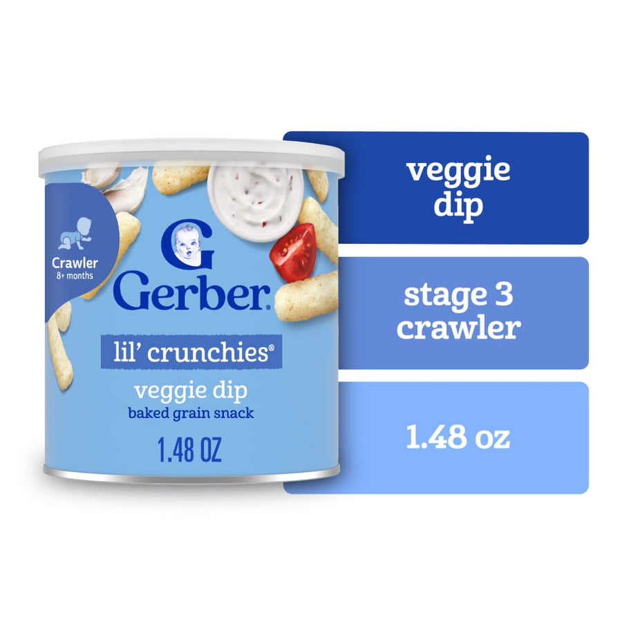 Gerber Veggie Dip Lil' Crunchies, 1.48 oz (42 g)