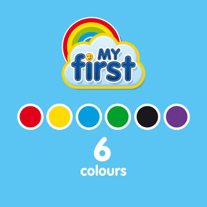 Toddler drawing with the SES Creative My First Colourball