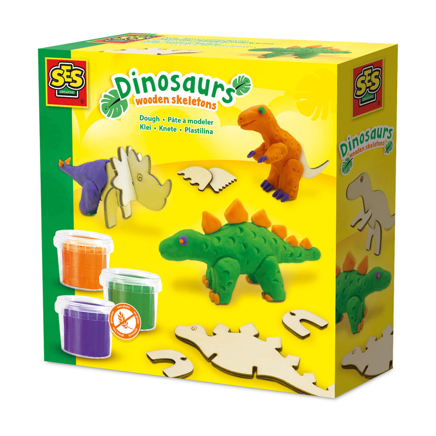 SES Creative Dough Dinosaurs Wooden Skeletons packaging