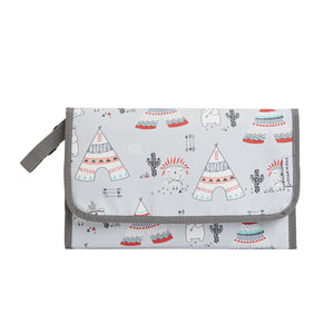 Princeton On-the-Go Diaper Changing Pad XL, Native Bear print, folded