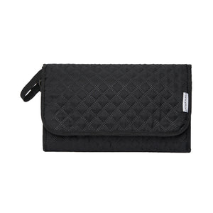 Princeton On-the-Go Diaper Changing Pad XL, Diamond Black, folded