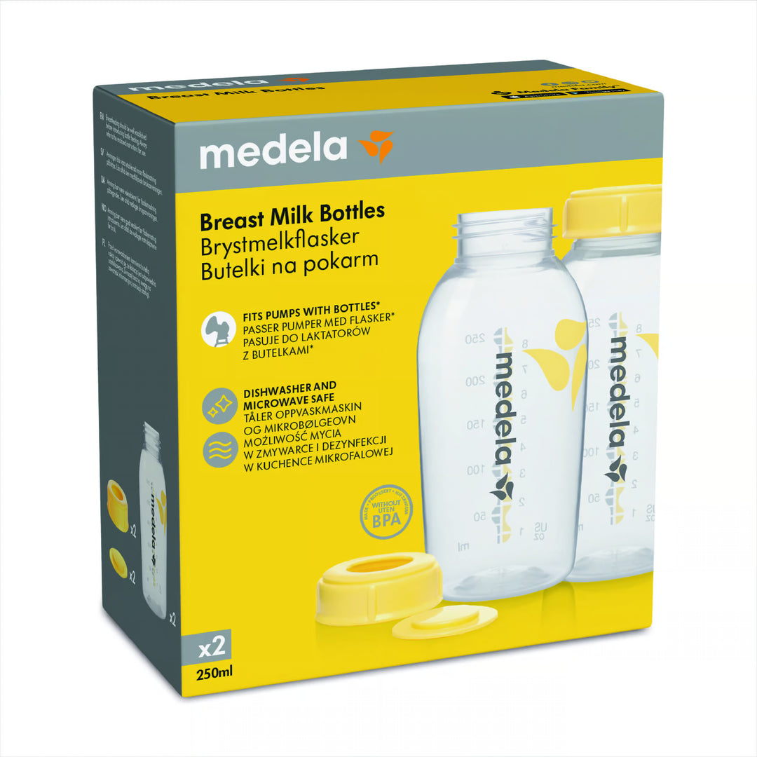 Medela Breastmilk Storage Bottles 250ml (2pc)