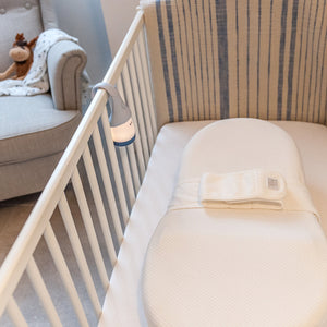 Red Castle Cocoonababy Nest - White with Leaf Fitted Sheet - lifestyle