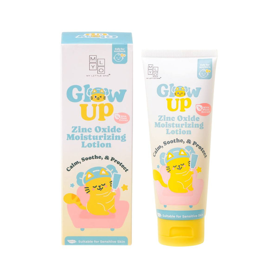 MyLO Glow Up Zinc Oxide Moisturizing Lotion 100ml, box and tube