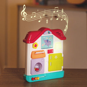 HOLA Montessori Sensorial Activity House 8-in-1 lit up