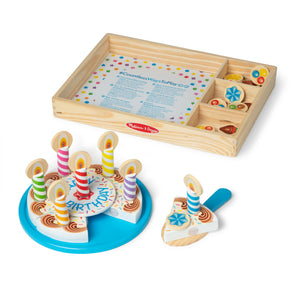 Melissa & Doug Wooden Birthday Cake Play Set